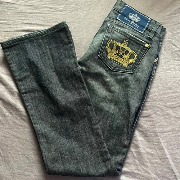 Jean femme Rock & Republic - Coupe botte, délavé foncé - Taille 29